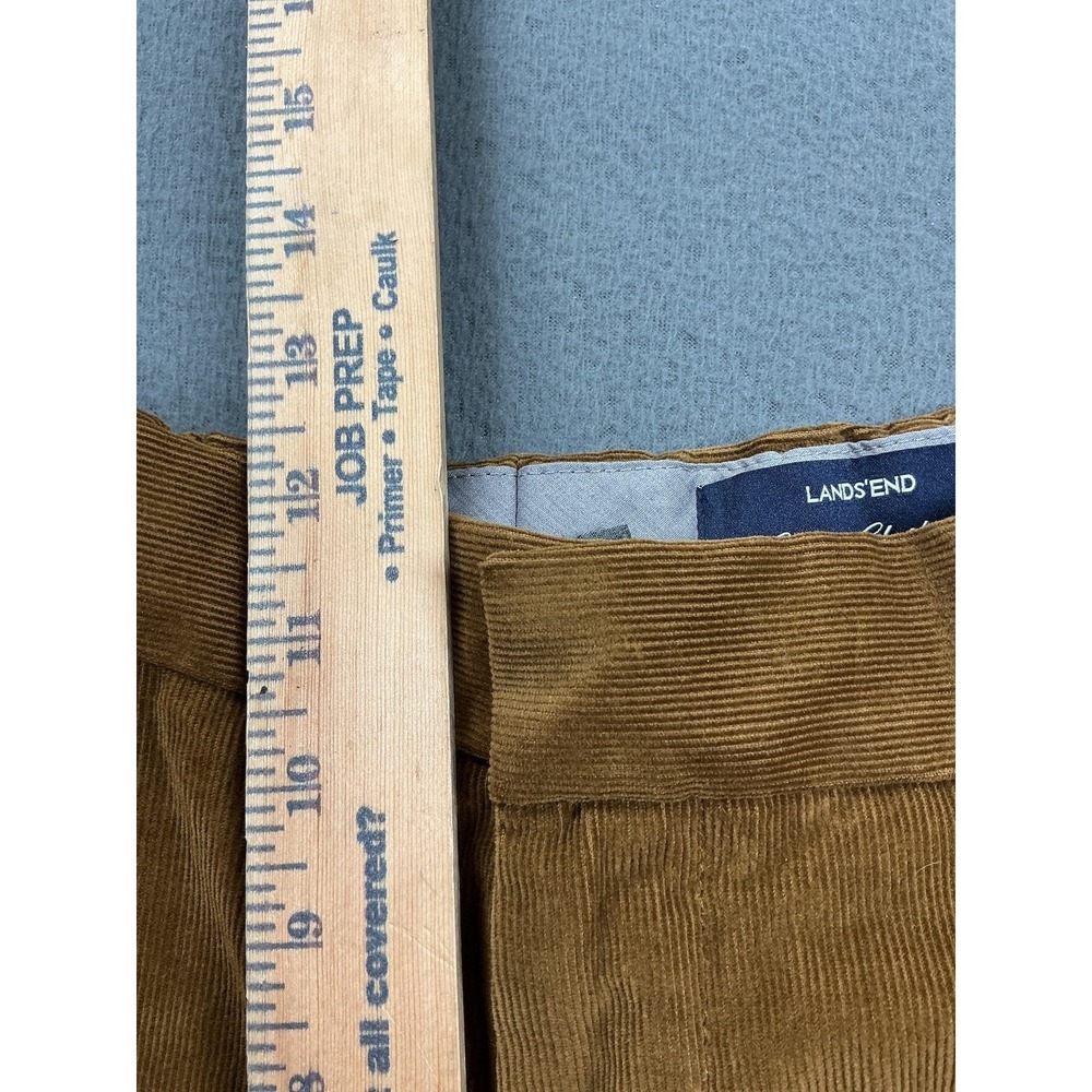 Lands' End Pants Mens 35x31 Brown Corduroy Traditional Fit Dress Trousers - Picture 7 of 12